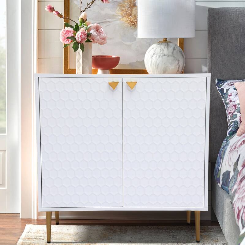 2 Door Blue Locker Accent Cabinet