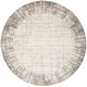 preview thumbnail 27 of 31, Nourison Emily Indoor only Ivory Grey Abstract Area Rug 5'3" x Round