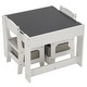 preview thumbnail 10 of 14, Wooden 3 Pcs Kids' Table & Chair Sets