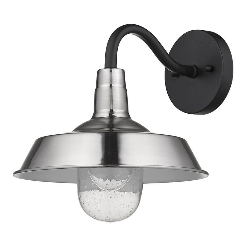 Decorative Shallow Plate Shape Wall Light for Small Spaces and Rooms - 12” x 10.25” x 10.50”