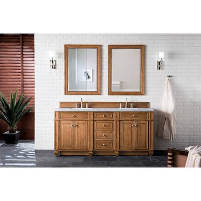 James Martin Vanities Bristol 72" Double Vanity, Saddle Brown