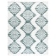 preview thumbnail 40 of 136, SAFAVIEH Moroccan Tassel Shag Iulieana Boho Tribal 2-inch Thick Rug 8' x 10' - Green/Ivory - Rectangle