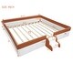 preview thumbnail 3 of 11, Roomfitters King Size Upholstered Daybed Frame with Fence and Stairs, (Brown+White)