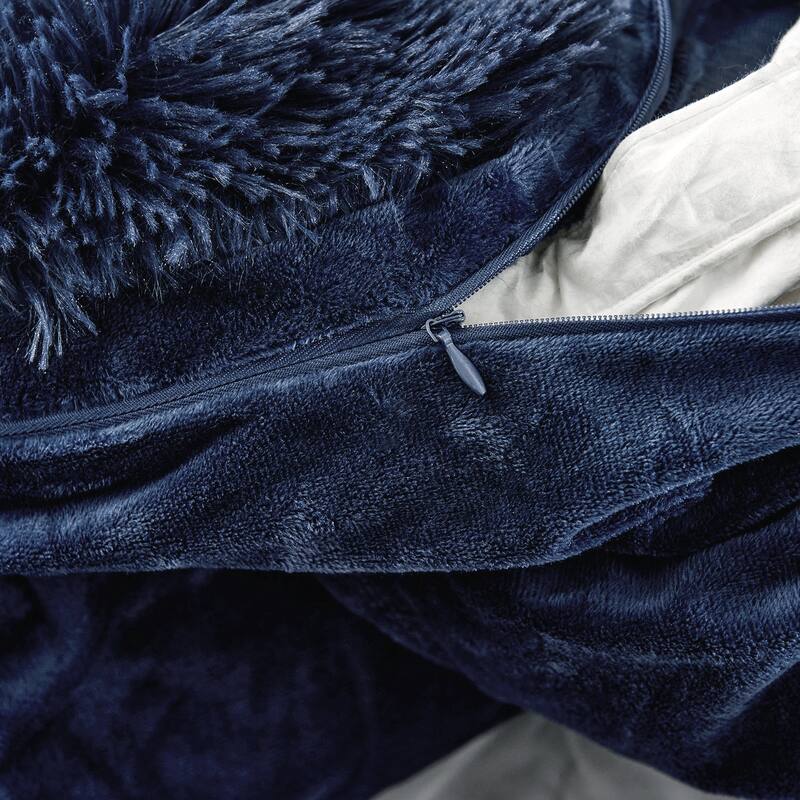 Plush Fluffy Shaggy Crystal Velvet Duvet Cover
