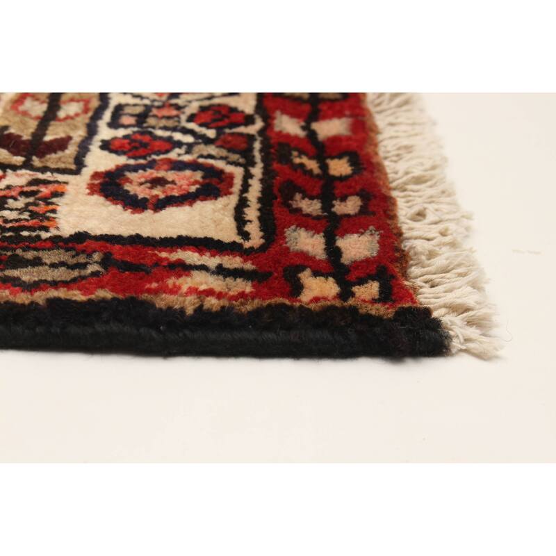 ECARPETGALLERY Hand-knotted Andelz Navy Wool Rug - 3'5 x 9'11