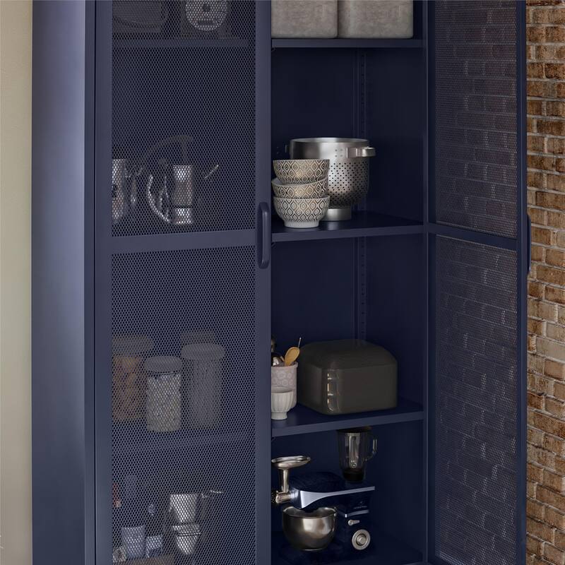 The Novogratz Channing Tall 2 Door Metal Storage Cabinet