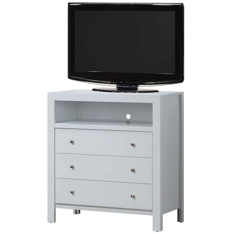 Burlington TV Media Chest - White