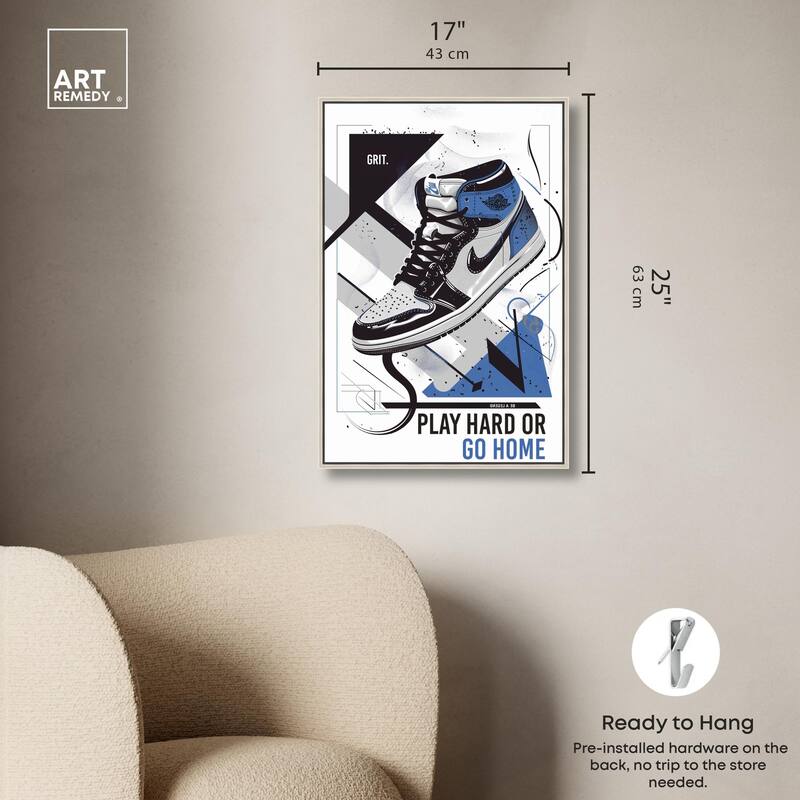 Play Hard Go Home Canvas by Art Remedy