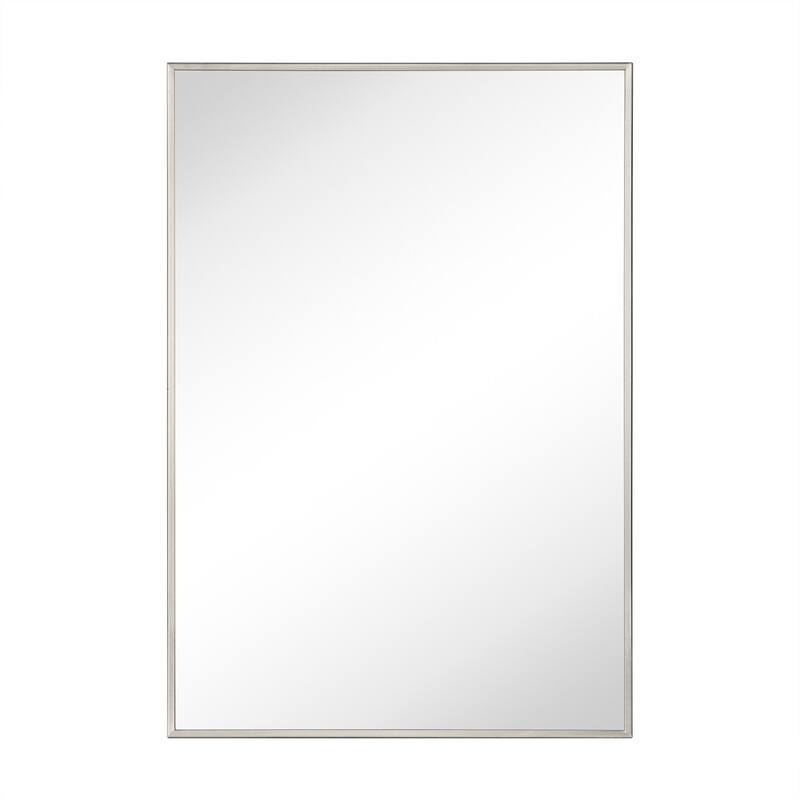 TEHOME Velin Recessed and Surface Mount Bathroom Medicine Cabinet with Mirror Square Cornered Metal Framed Rounded Rectangle