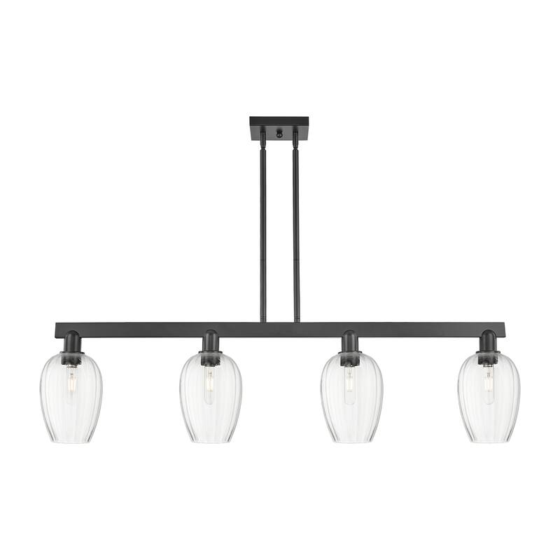 Innovations Lighting Urban Downtown - Preston - 4 Light 48" Flute Shade Stem Hung Island Light