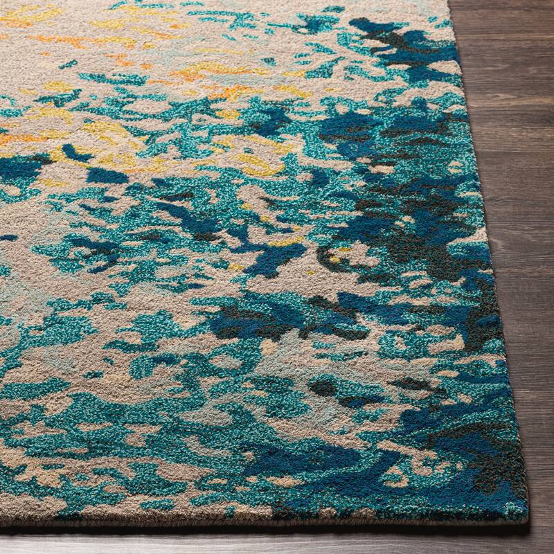 Ele Handmade Modern Abstract Wool & Viscose Area Rug