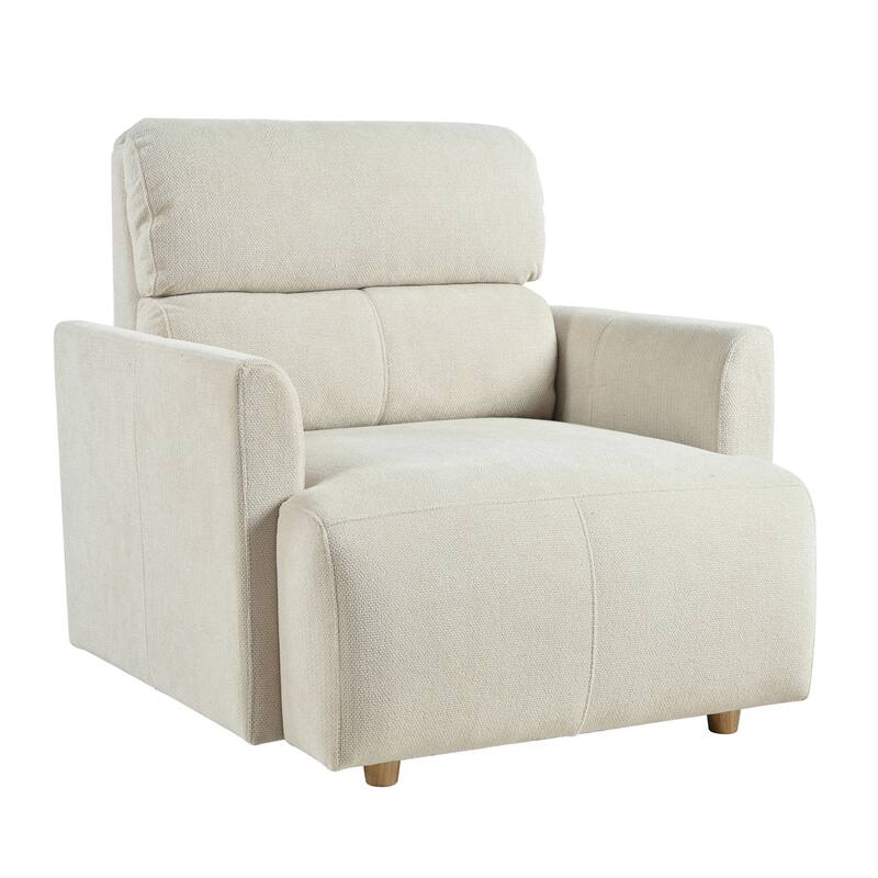 Oversized Single Sofa Chair Upholstered Velvet Fabric Chair Lounges wStorage Ottoman, Wide Accent Armchair Chair for Living Room