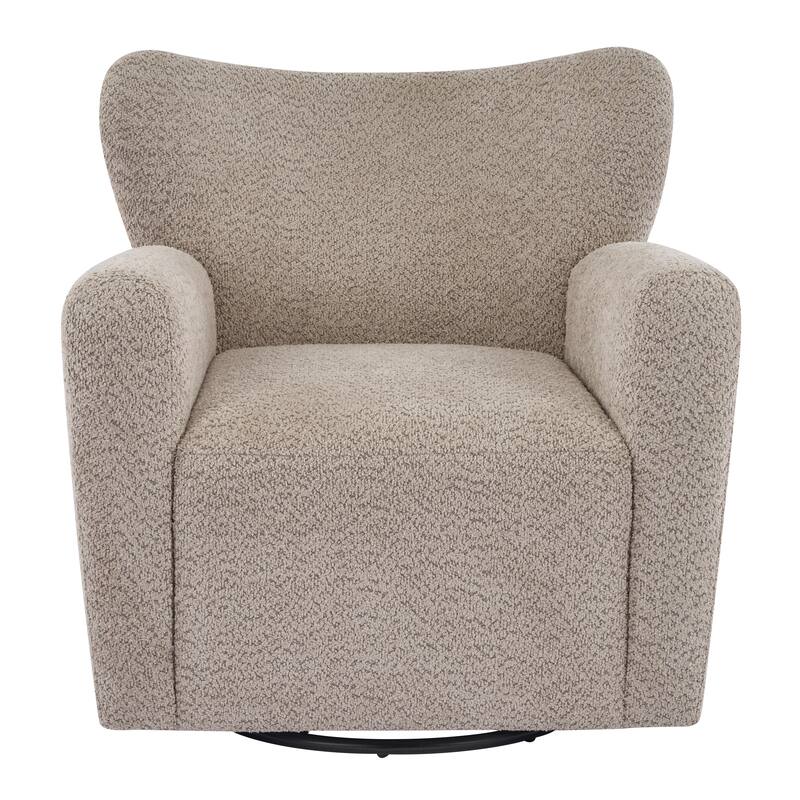 Christopher Knight Home - 360° Swivel Bouclé Wingback Accent Chair