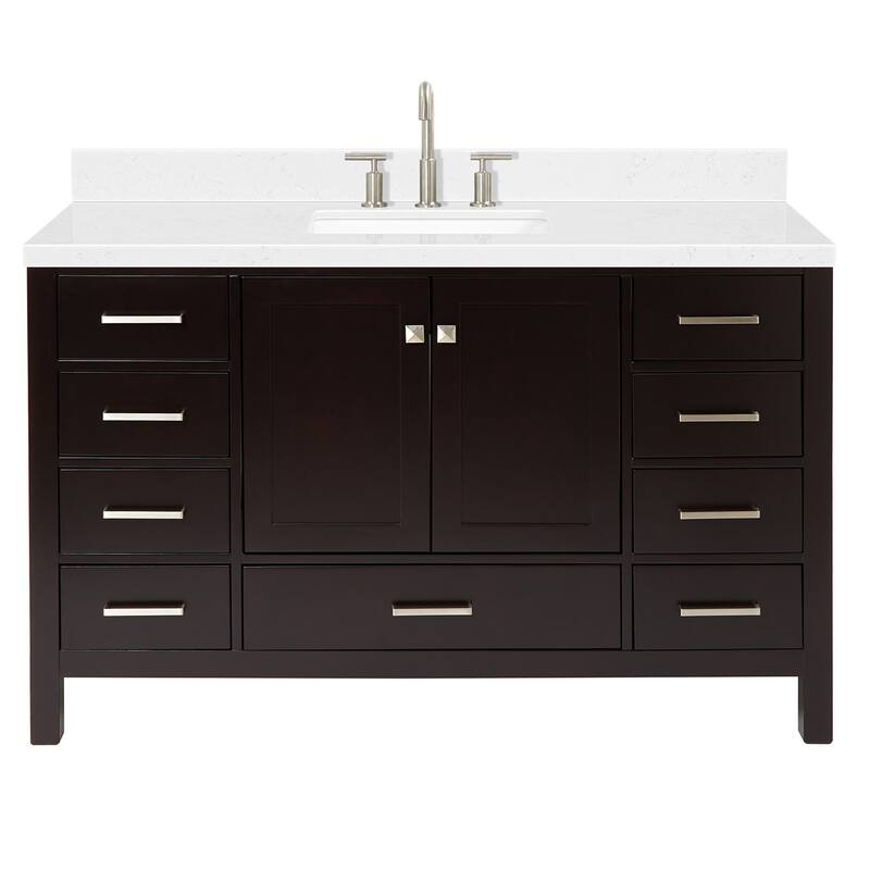 Ariel A054SCQRVO Cambridge 54" Free Standing Single Basin Vanity Set
