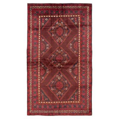 Teimani Red Rug 4'2" x 7'6" - 4'2 x 7'6