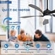 preview thumbnail 74 of 118, Sofucor 45/52 Inch Ceiling Fan with Remote & Lights Quiet DC Motor 5 Blade High CFM Modern Fan