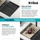 preview thumbnail 112 of 122, KRAUS Bellucci Workstation Undermount Granite Composite Kitchen Sink