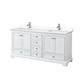 Option White / White Cultured Marble Top / Polished