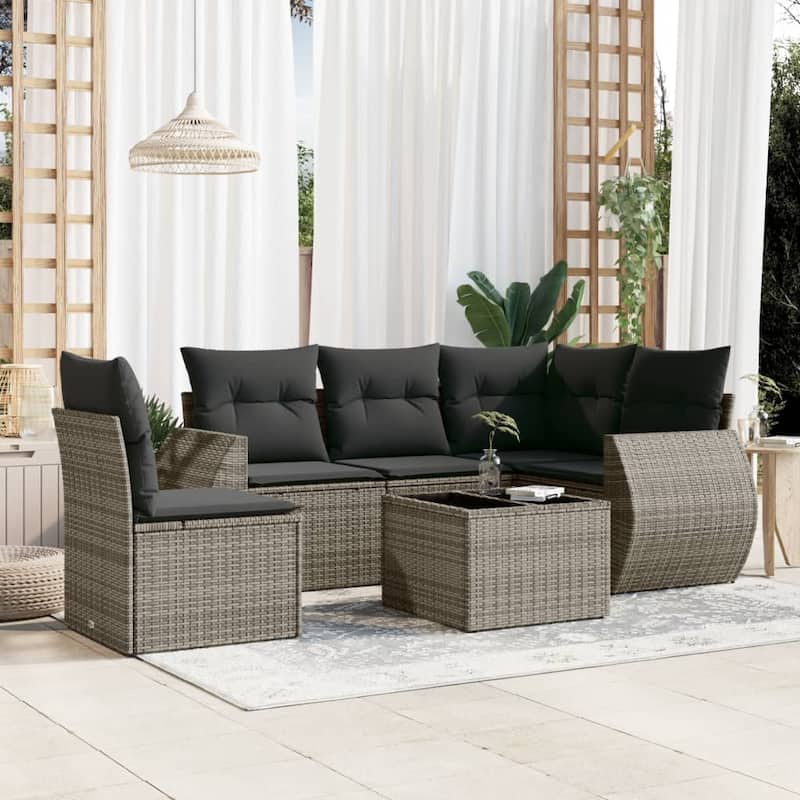 vidaXL Garden Sofa Set - Grey Without table