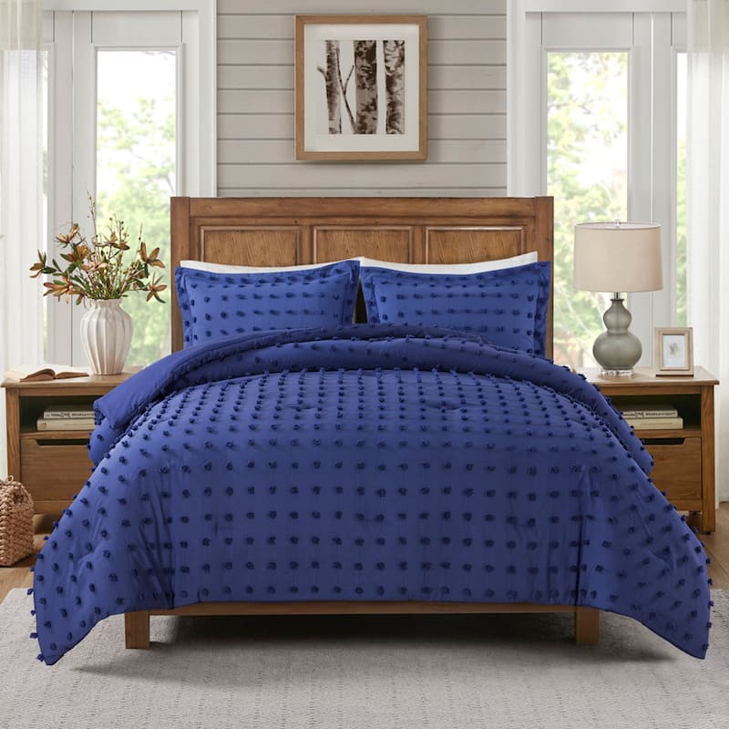 Tufted Design Jacquard Comforter Set