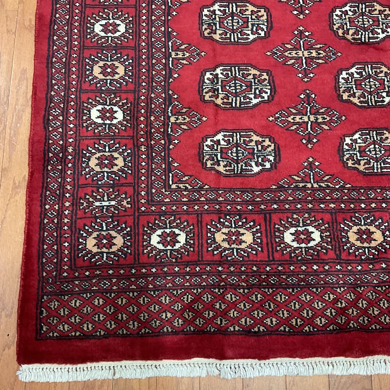 HERAT ORIENTAL Hand-knotted Prince Bokhara Wool Rug - 5'2 x 8'3