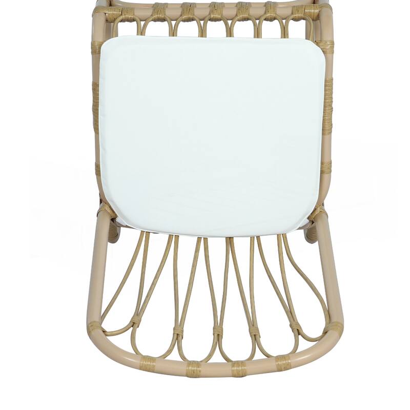 Outdoor PE Wicker Dining Chairs Set of 2