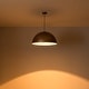 preview thumbnail 19 of 19, 1-Light Modern Industrial Distressed Gold Leaf Bowl Dome Oversized Pendant Light for Kitchen Island