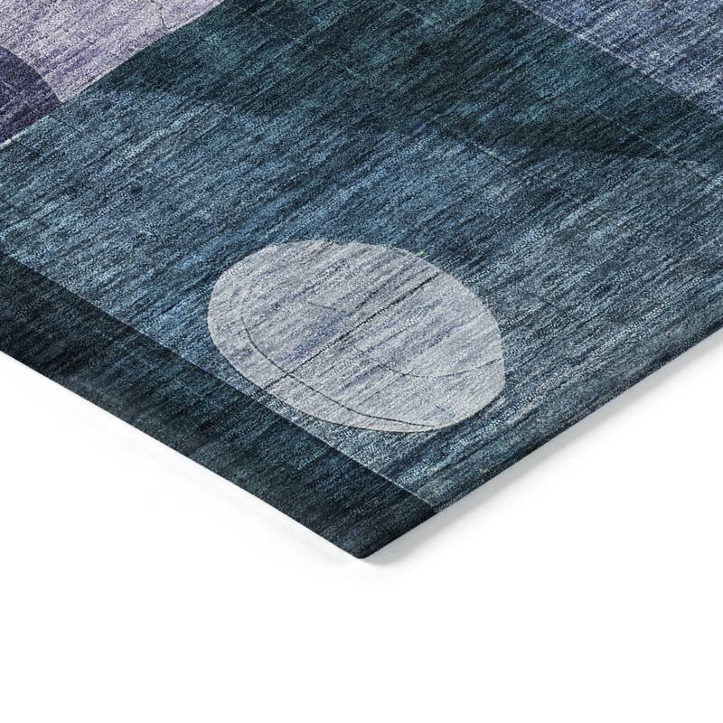 HomeRoots Abstract Transitional Rectangle Outdoor Rug