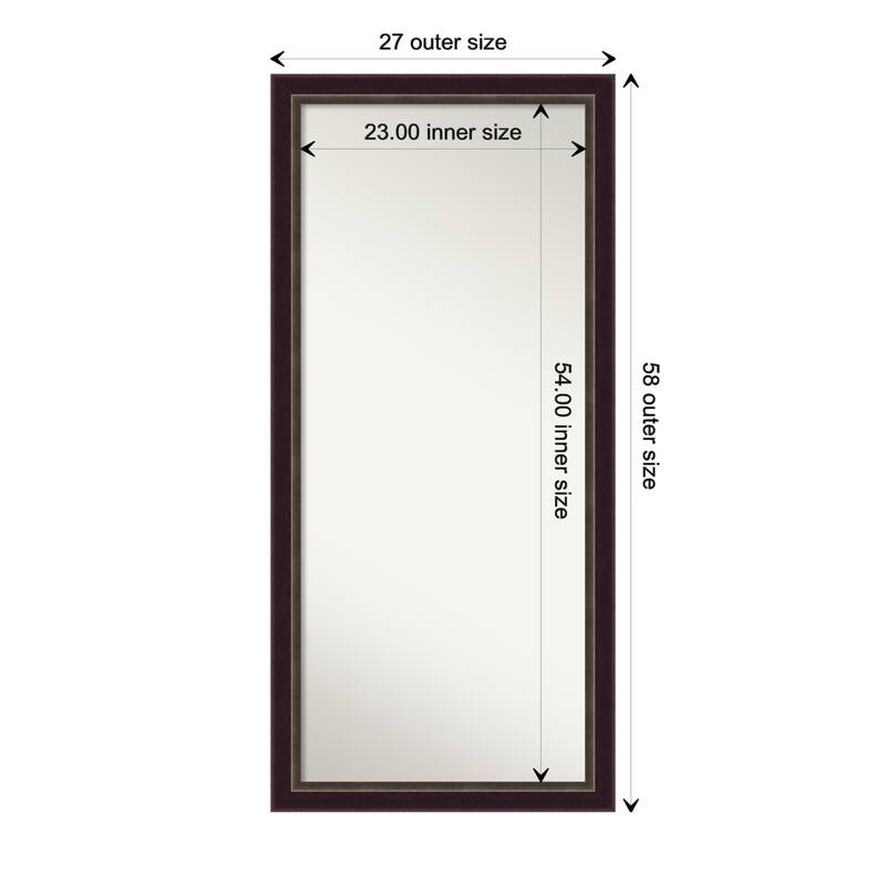 Oversized Wall Mirror Choose Your Custom Size - Signore Bronze Frame