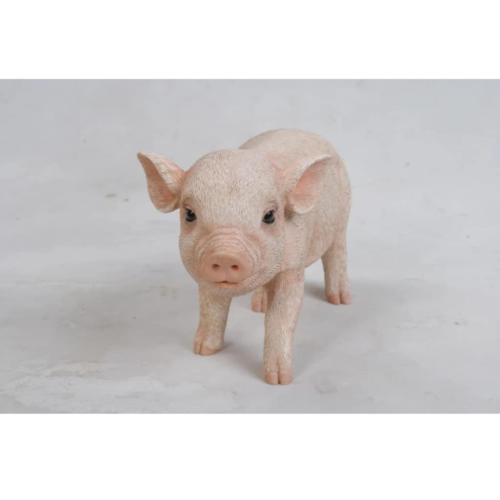 9" Standing Baby Piglet Outdoor Garden Statue