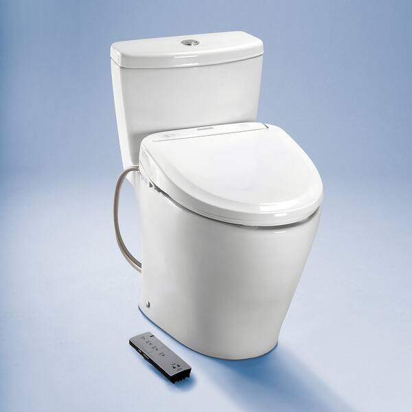 Toto Sw573 Washlet S300e Round Soft Close Bidet Seat With Remote Overstock 16296557