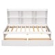 preview thumbnail 18 of 16, Twin Day Bed with Side Bookcase & 2 Drawers - Multifunctional Design