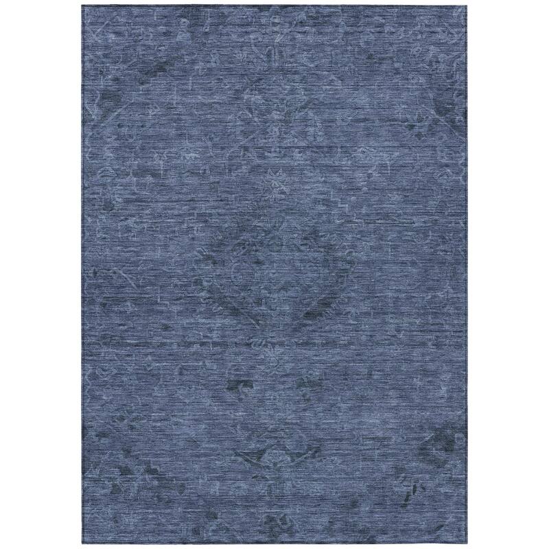HomeRoots Floral Traditional Rectangle Outdoor Rug
