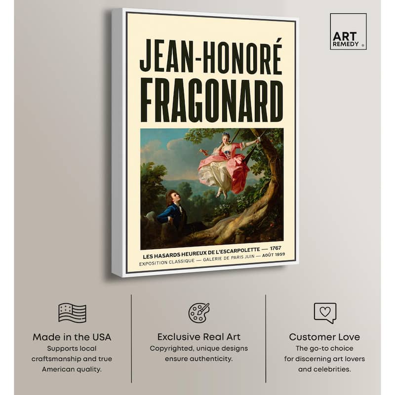Fragonard's Swing Canvas by Art Remedy