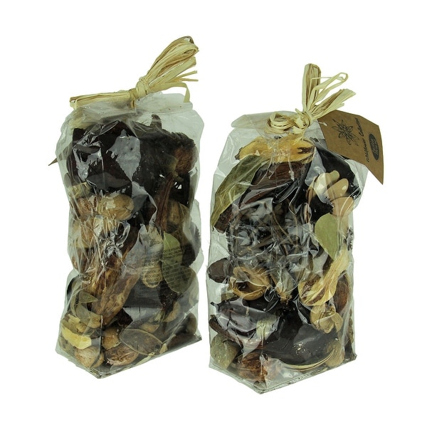 Double Bag Lot of Natural Dried Botanical Decorative Filler - 9 X 4.75 X 3 inches