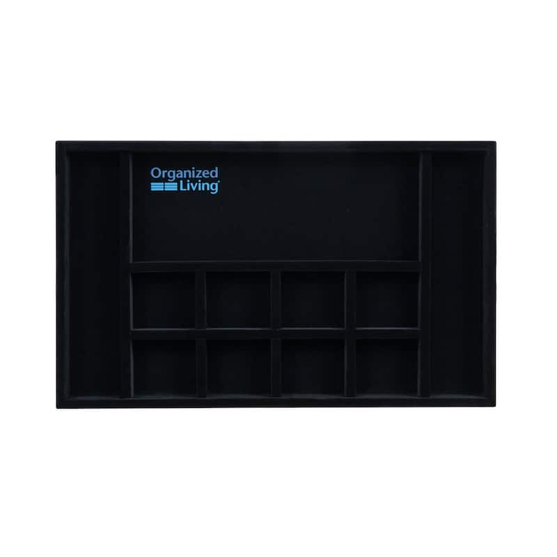 Organized Living freedomRail Black Jewelry Insert for OBox
