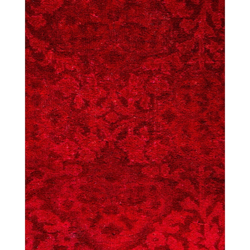 Overdyed, One-of-a-Kind Hand-Knotted Area Rug - Rust - 2' 8" x 3' 8"