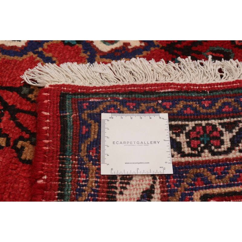 ECARPETGALLERY Hand-knotted Andelz Red Wool Rug - 3'8 x 10'7