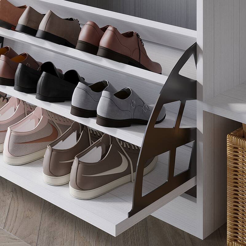 CraftPorch Multifunctional Flip-Drawer Storage Shoes Bench