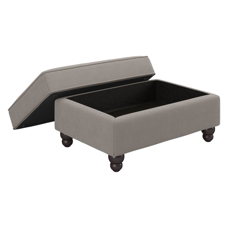 Bush Furniture Coventry Large Upholstered Storage Ottoman