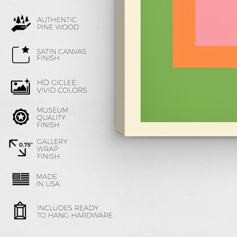 Wynwood Studio Canvas Abstract Courtyard Green and Modern & Contemporary Wall Art Canvas Print