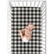 preview thumbnail 4 of 4, Black and White Buffalo Plaid Collection Boy Fitted Crib Sheet - Woodland Rustic Country Farmhouse Check Deer Lumberjack
