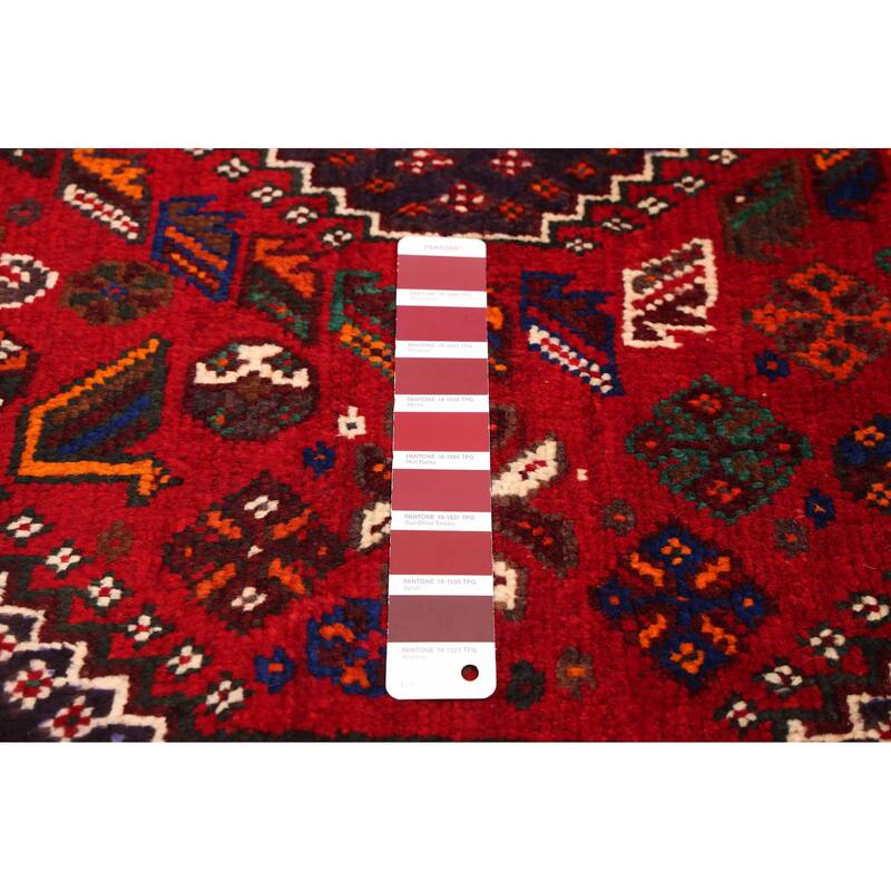 ECARPETGALLERY Hand-knotted Melis Vintage Red Wool Rug - 5'10 x 8'9
