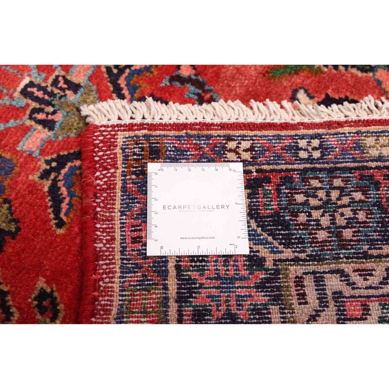 ECARPETGALLERY Hand-knotted Andelz Red Wool Rug - 2'10 x 11'3