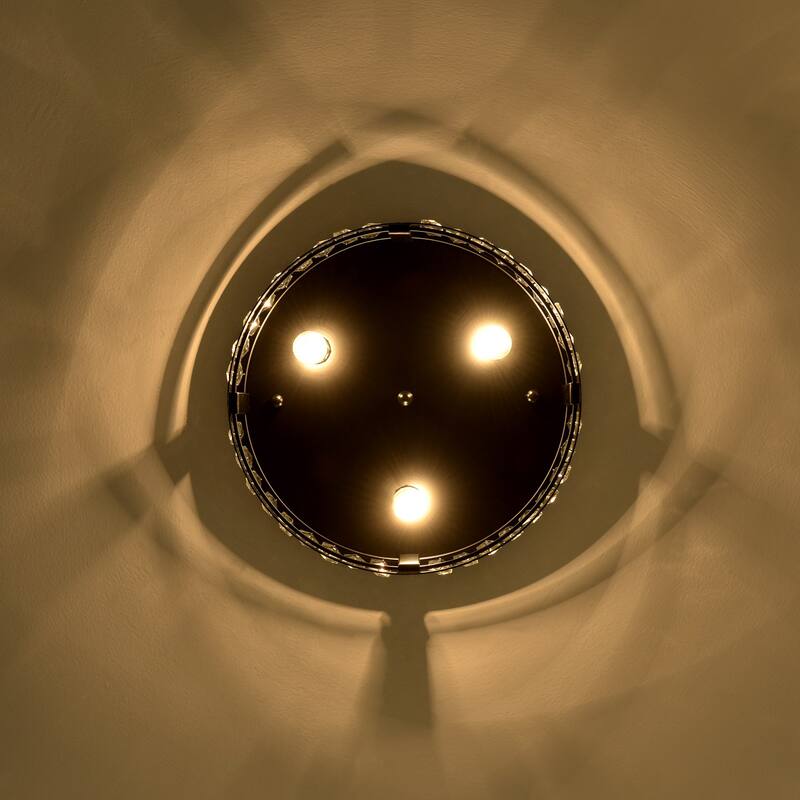 14-inch Matte Black Industrial Flush Mount Ceiling Light