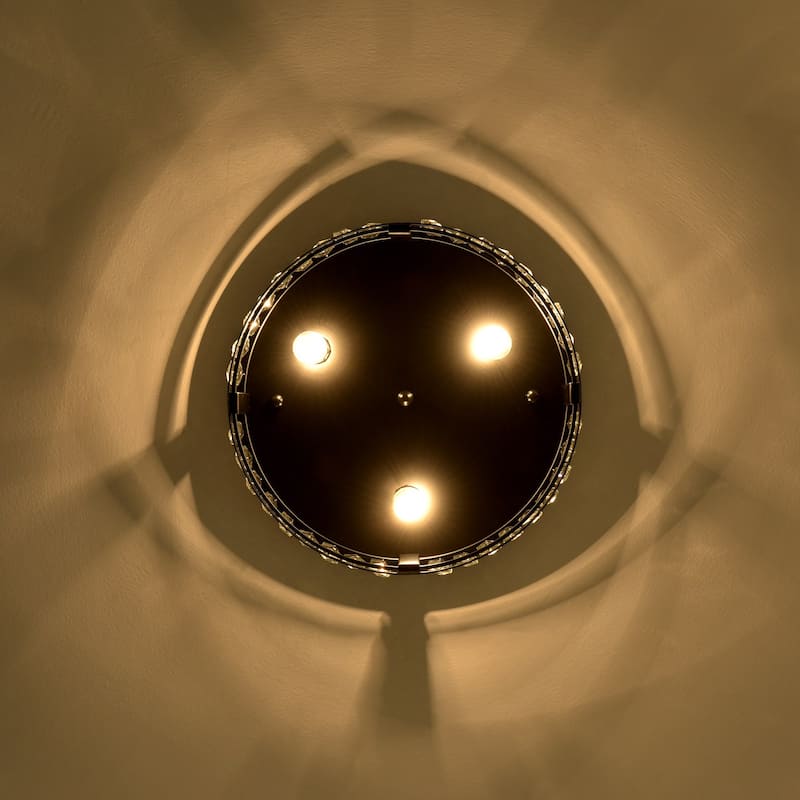 14-in Matte Black Industrial Flush Mount Ceiling Light