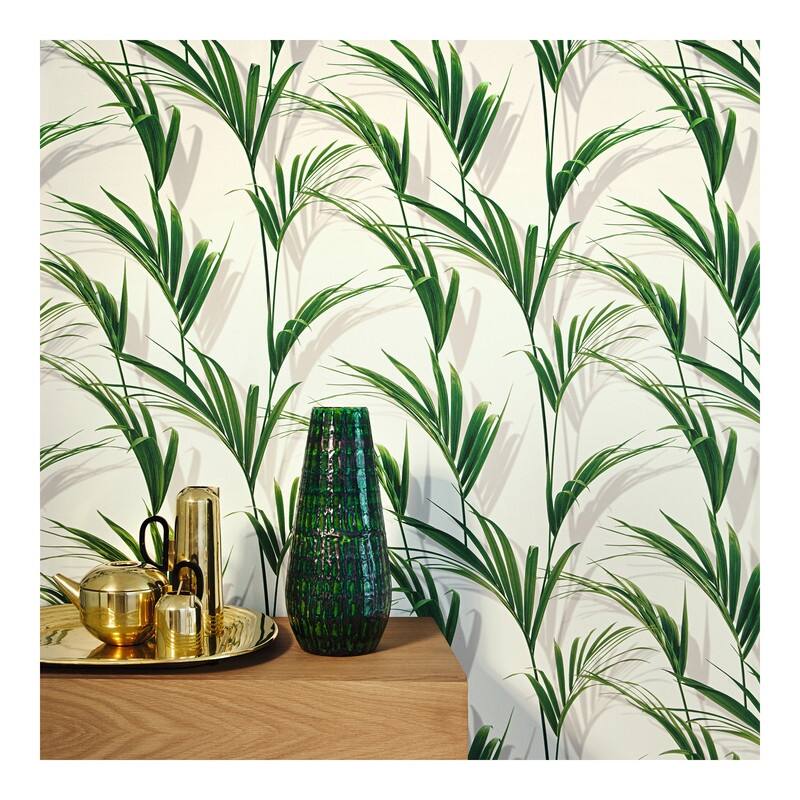 Rasch Cyperus Grey Reed Wallpaper - 20.5 x 396 x 0.025