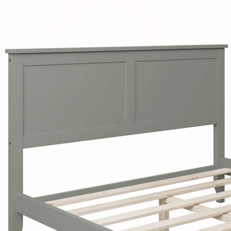 Solid Wood Full Platform Bed