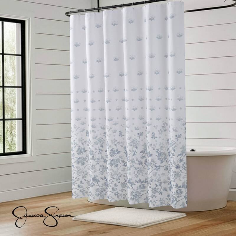 Jessica Simpson 13-Piece Shower Curtain and Hooks Set