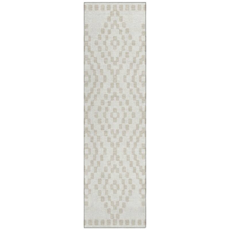 Machine Washable Indoor/ Outdoor Chantille Moroccan Boho Rug